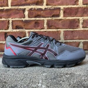 Asics Gel Venture 8 Trail Running Shoes Mens 11.5 4E Wide Grey Metropolis Black
